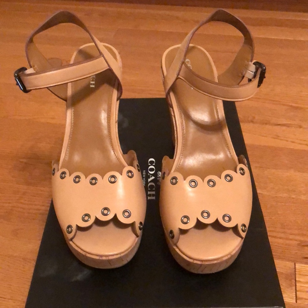 Coach Platform Heel Sandals